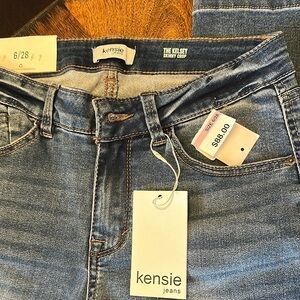 Kensie skinny crop Light Blue Denim Jeans size 6/28 NWTs
